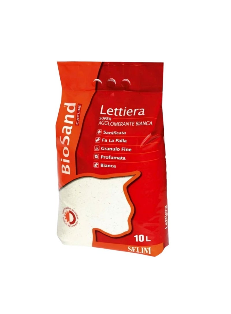 بايوساند رمل بدون رائحة ناعم متطور عالي الجودة للقطط 10 لتر - Image 1